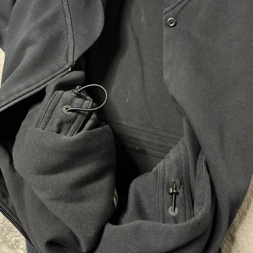 Nike Tech Fleece Cape Hoodie‎ Women's Size Medium Black Activewear Full Zip